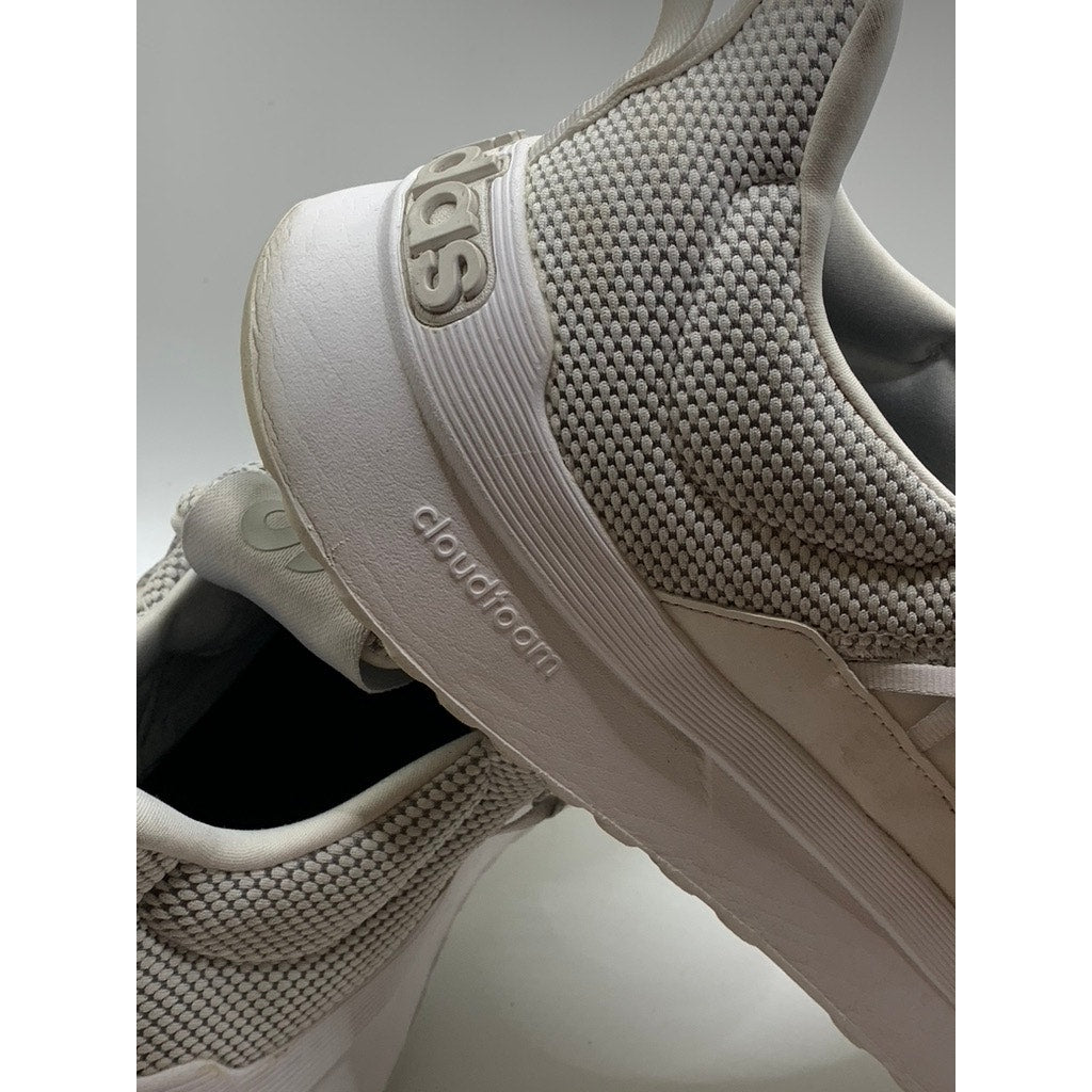 ADIDAS Men's White Mesh Cloudfoam Comfort Running Sneakers SZ 13