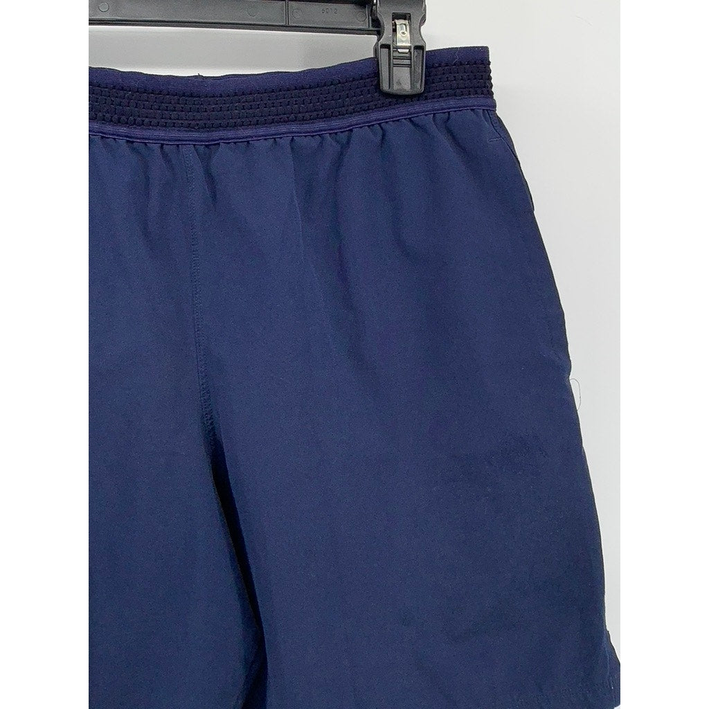 FABLETICS Men's Navy Blue Solid Pull-On Elastic Waist Active Shorts SZ S