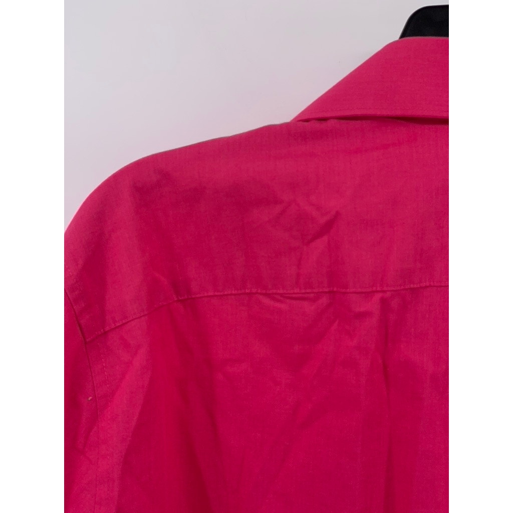 JF J, FERRAR Men's Fuschia Slim-Fit Button-Up Long Sleeve Shirt SZ L(16-16.5)