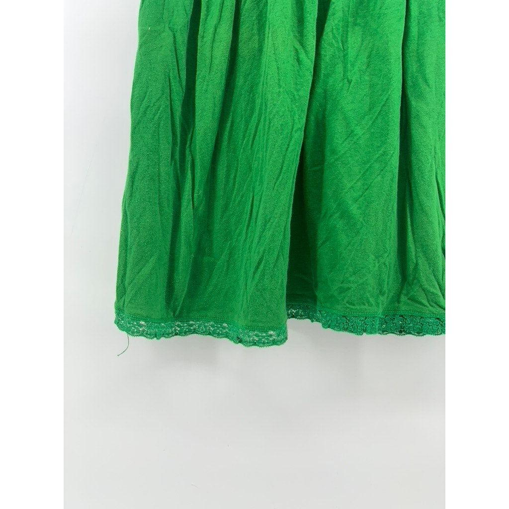 THE ORIGINAL ARIZONA Women's Dark Green Smocked Strapless A-Line Mini Dress SZ M