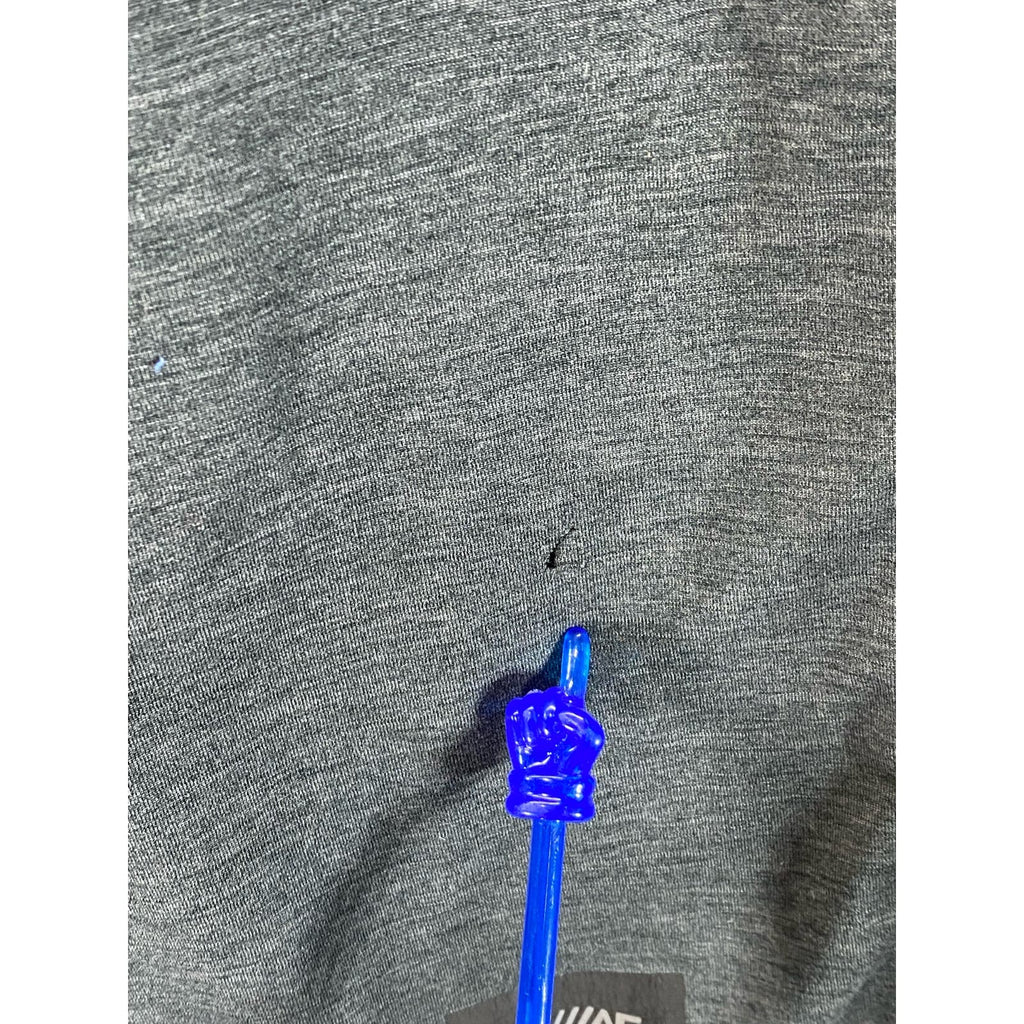 AMERICAN EAGLE Men's Burgundy/Grey Colorblock Crewneck AE Flex T-Shirt SZ S