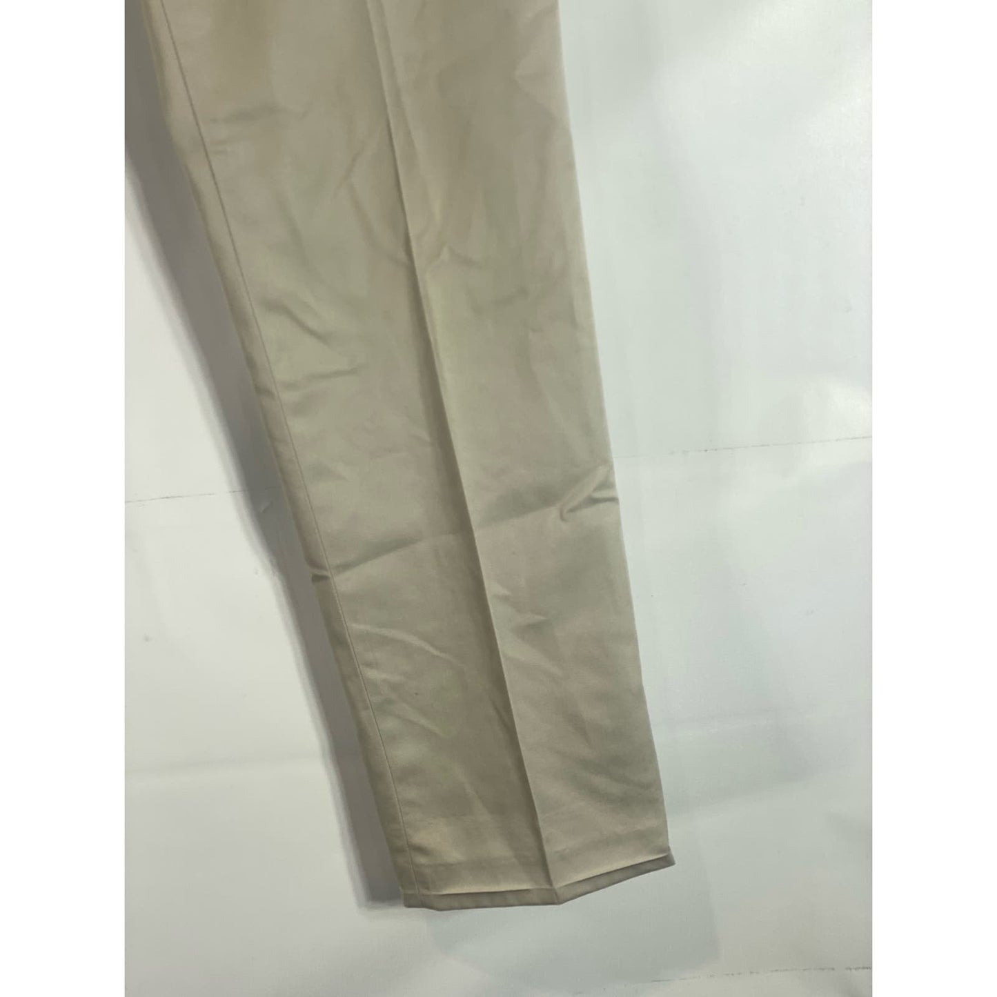 BANANA REPUBLIC Men's Beige Modern Slim-Fit Non-Iron Flat Front Pants SZ 30x32