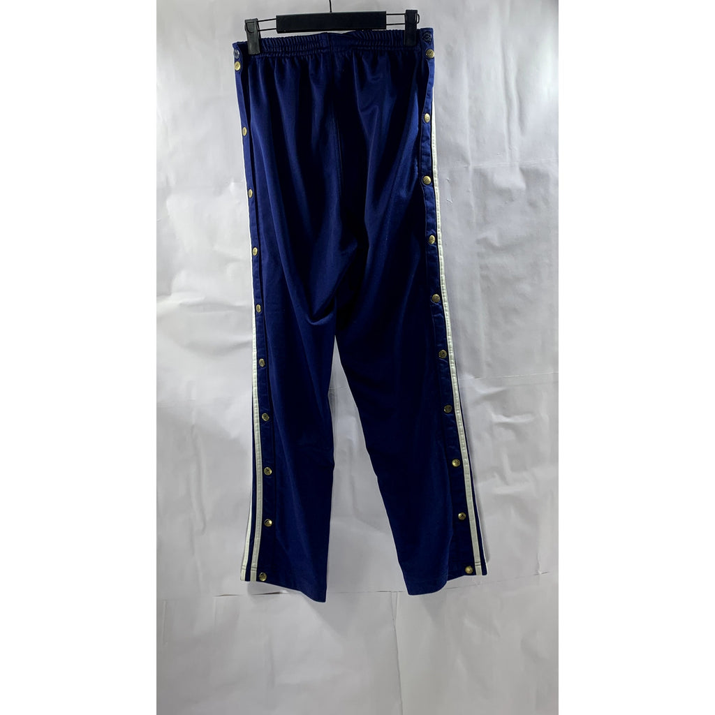 ADIDAS Women's Blue-White 3-Stripe Elastic Waist Adibreak Pull-On Pant SZ S