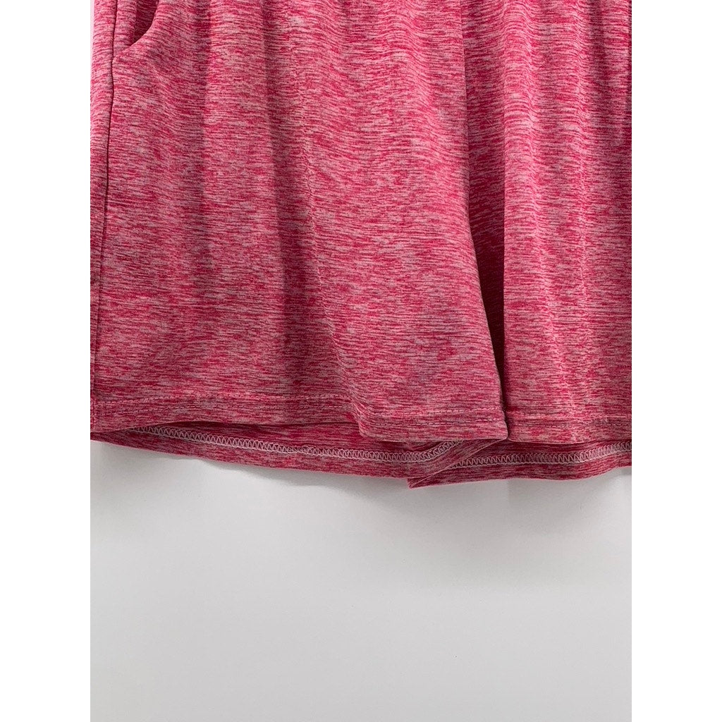 REAL ESSENTIALS Women's Pink Casual Shorts SZ XL
