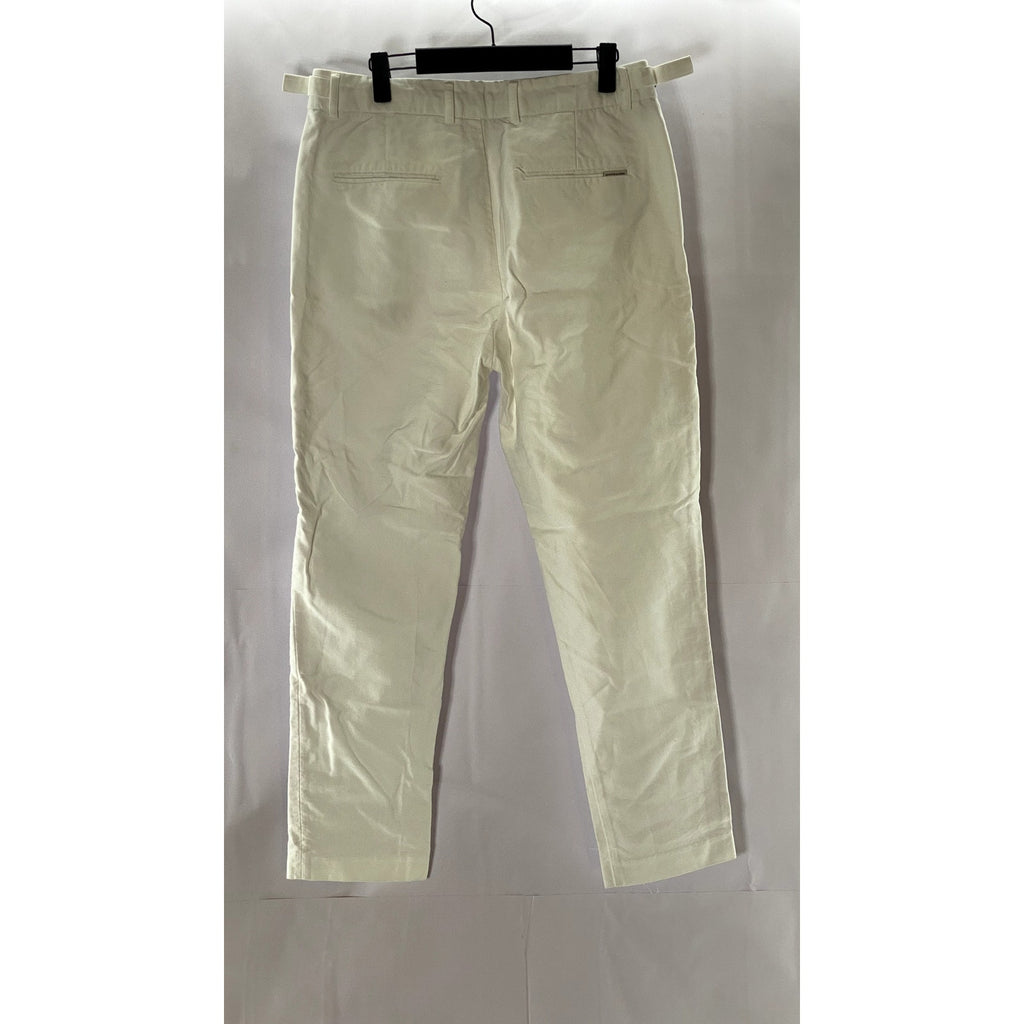SCOTCH & SODA AMSTERDAM Men's Cream Adjustable Strap Straight-Leg Pants SZ 30X32