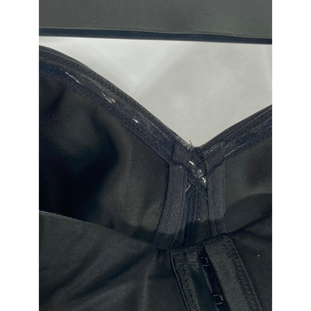 DELMIRA Women's Black Strapless Minimizer Seamless Bandeau Unlined Bra SZ 36C