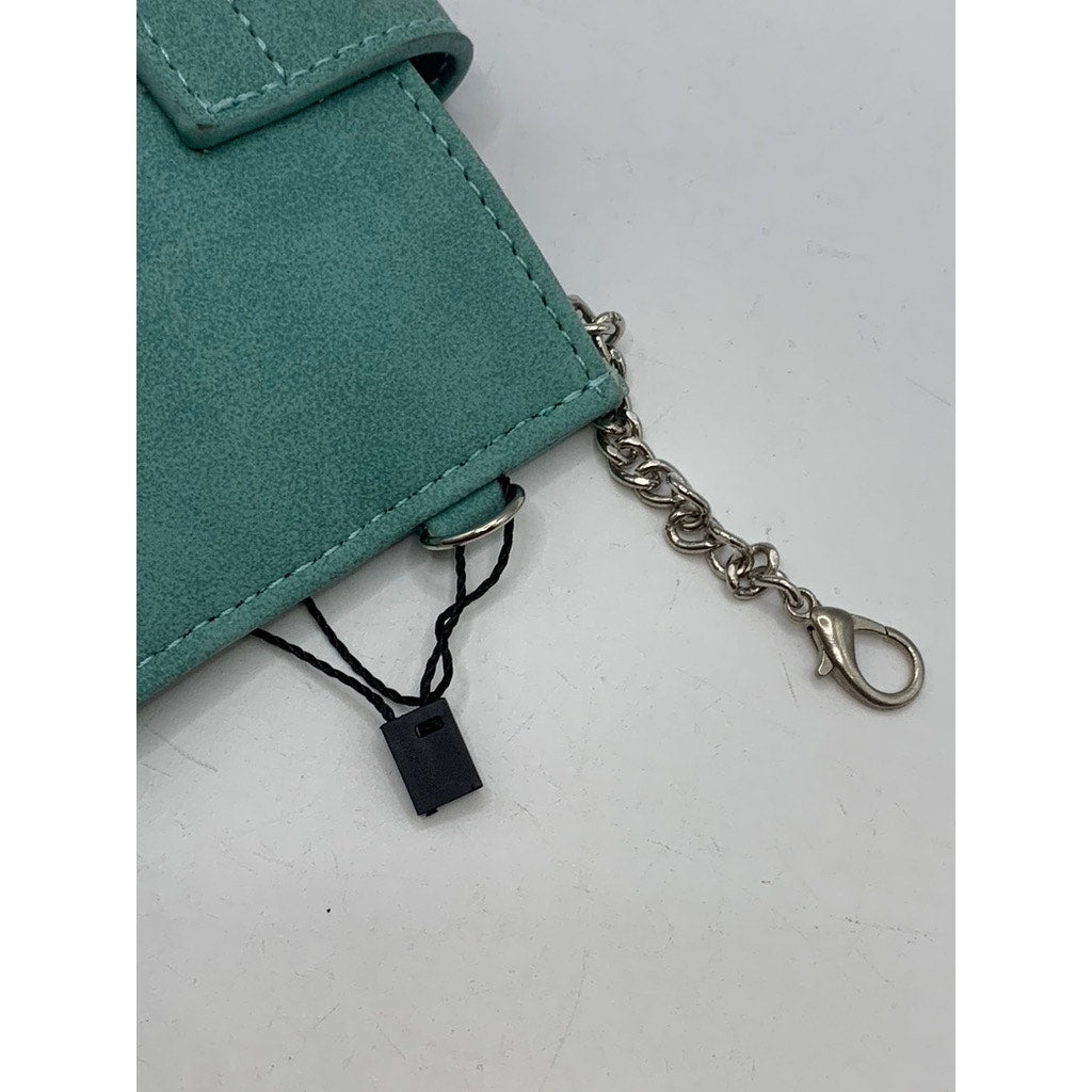 K.CARROLL ACCESSORIES Women's Teal Faux Leather Small Card Bag SZ OS