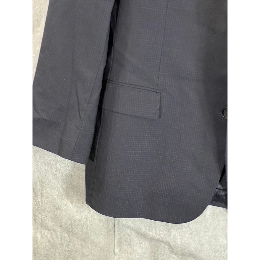 BOSS HUGO BOSS Men's Black Classic-Fit Super 100 Wool Two-Button Blazer SZ 44R