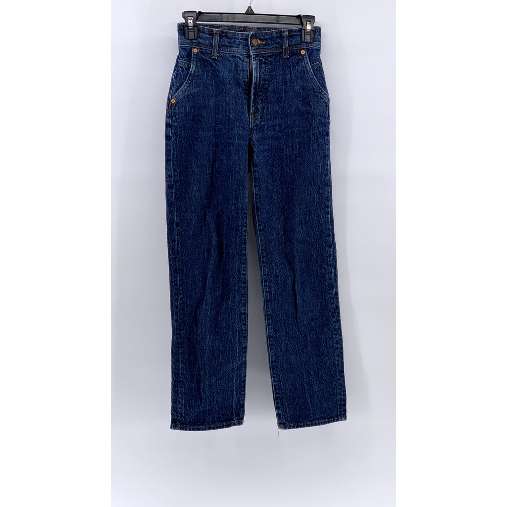 MADEWELL Women's Dark Blue Denim The Perfect Vintage Straight Jean SZ 23