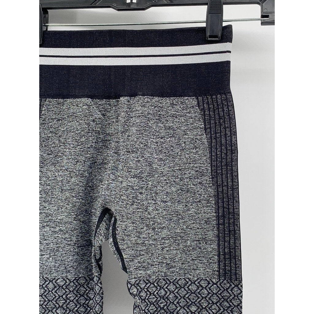 UNBRANDED Women's Heather Gray Seamless High-Rise Ankle Leggings SZ XS