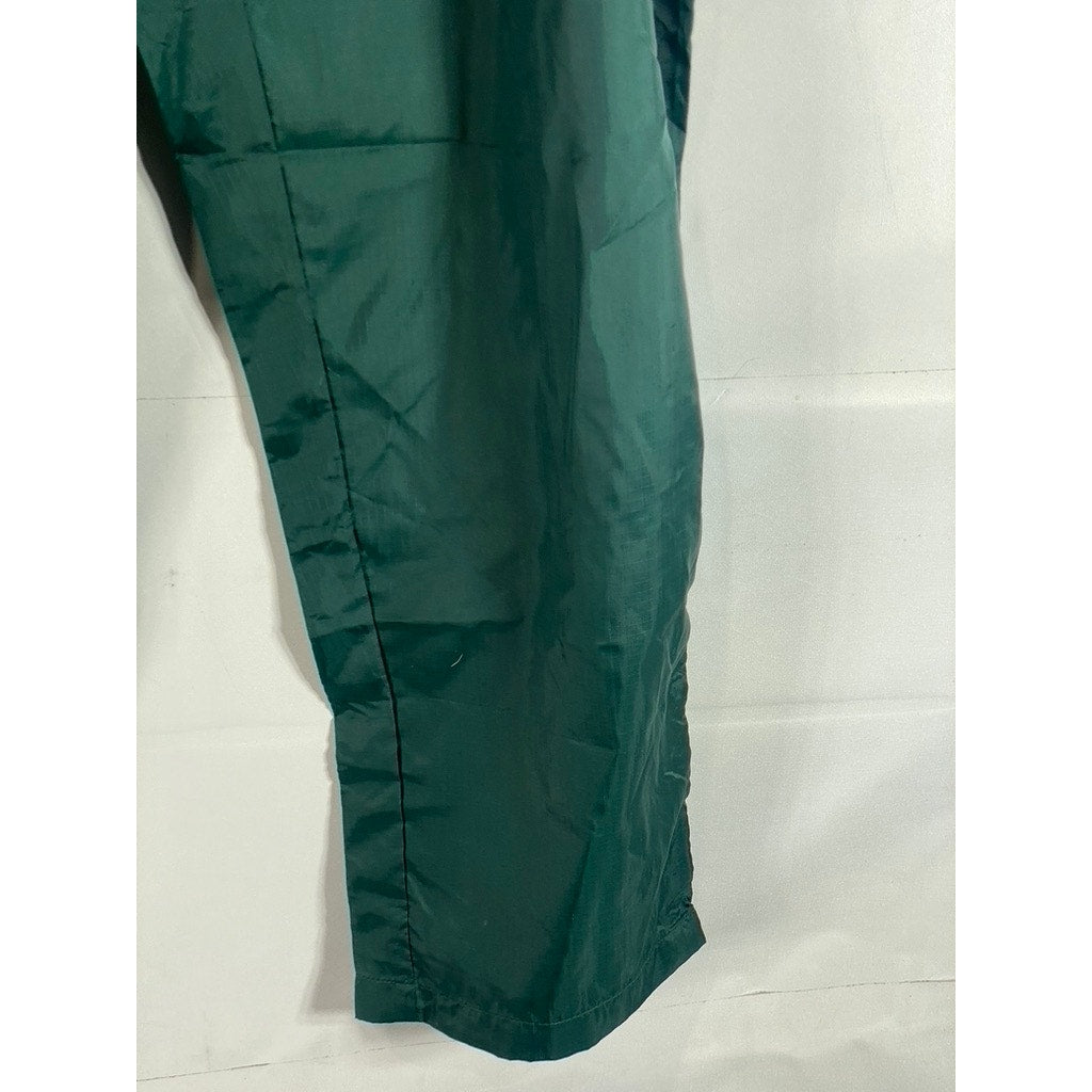 EDDIE BAUER Men's Green Vintage Ebtek Windbreaker Zipper-Hem Pant SZ XL
