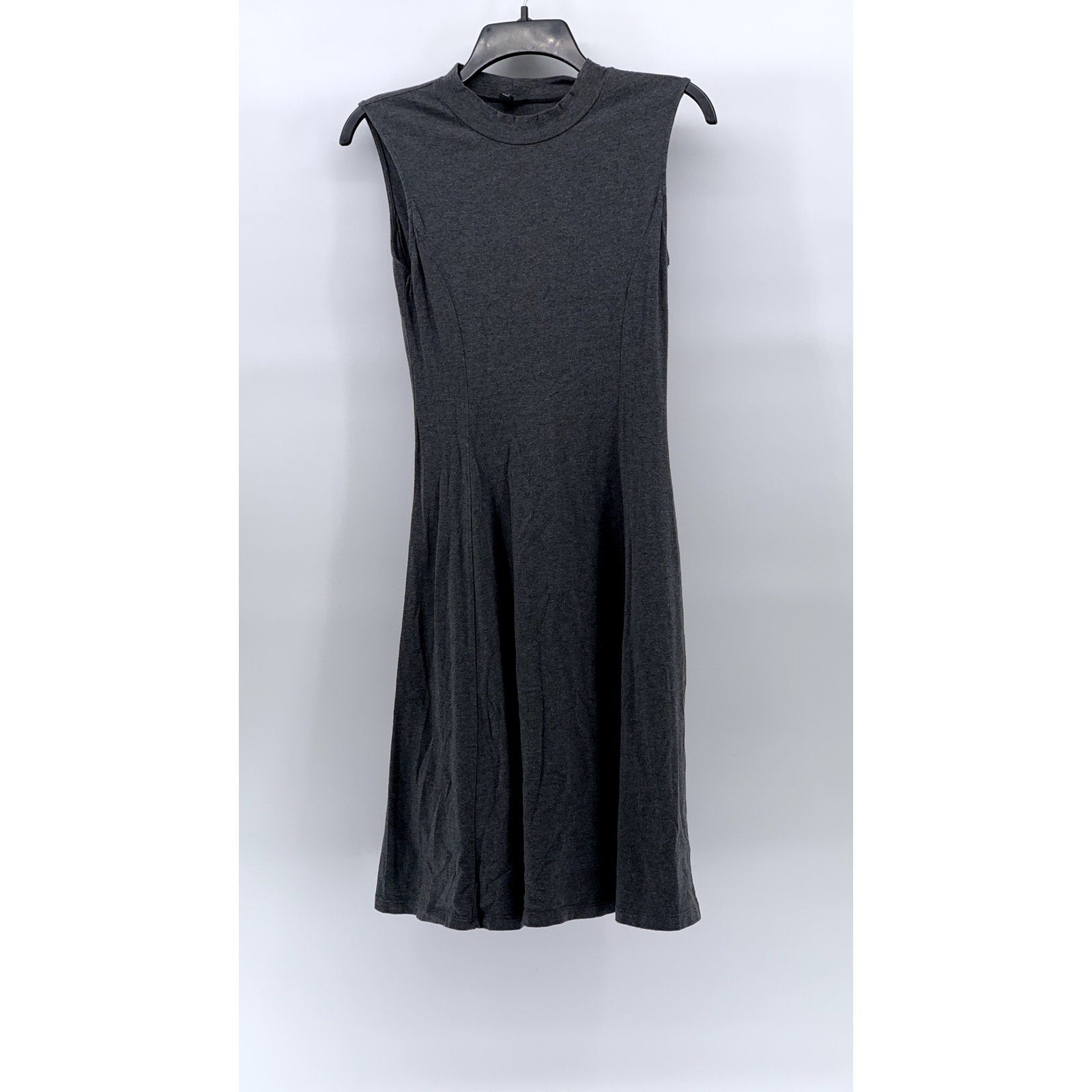 UNIQLO Women's Charcoal Gray Crewneck Sleeveless Casual A-Line Midi Dress SZ XS