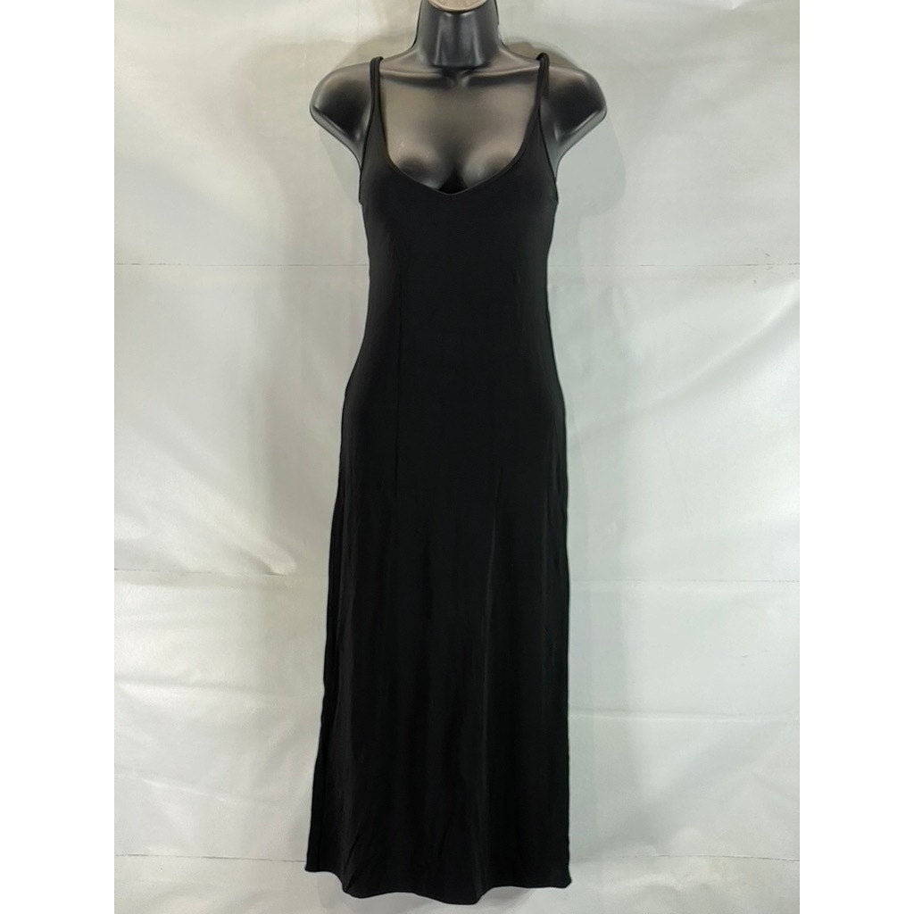 WILFRED FREE Women's Black Solid V-Neck Casual Sleeveless Cami Midi Dress SZ M