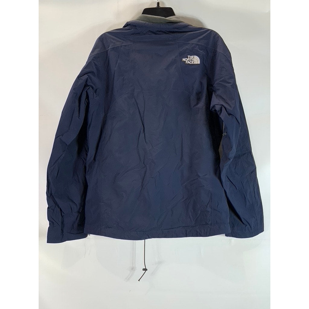 THE NORTH FACE Men's Navy Hyvent Water-Resistant Stand Collar Zip-Up Jacket SZ S