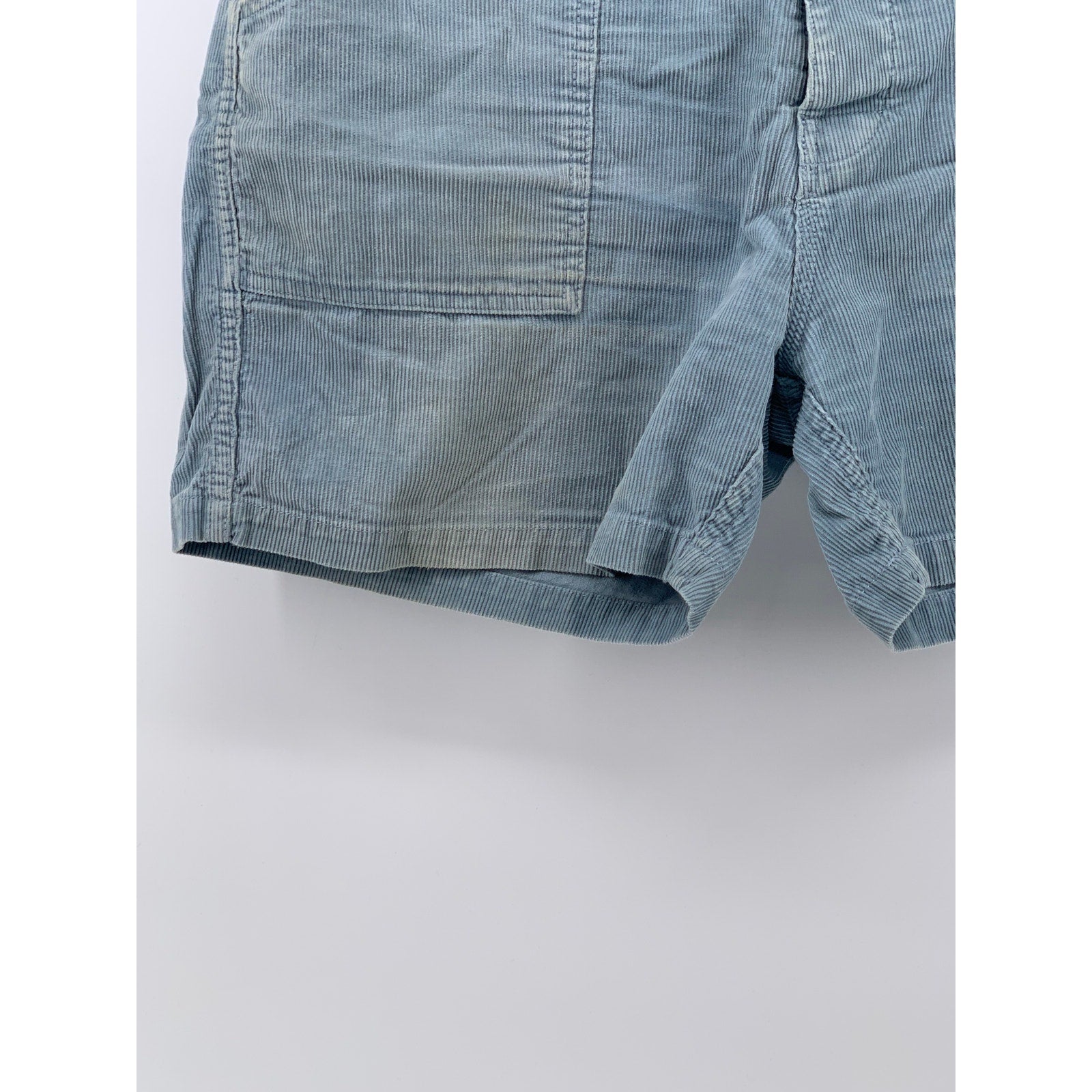 BIRCHWELL BEACH BRITCHES Men's Light Blue Classic Corduroy Shorts SZ 34