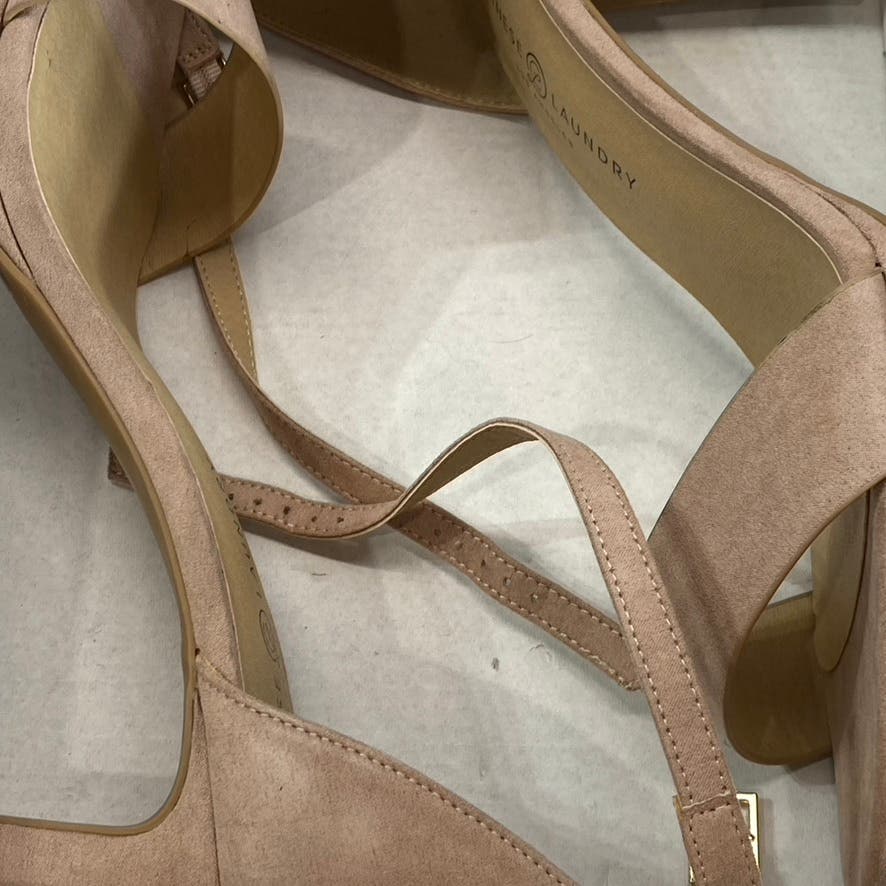 CHINESE LAUNDRY Women's Dark Nude Timi Ankle-Strap Square-Toe Dress Sandal SZ 10