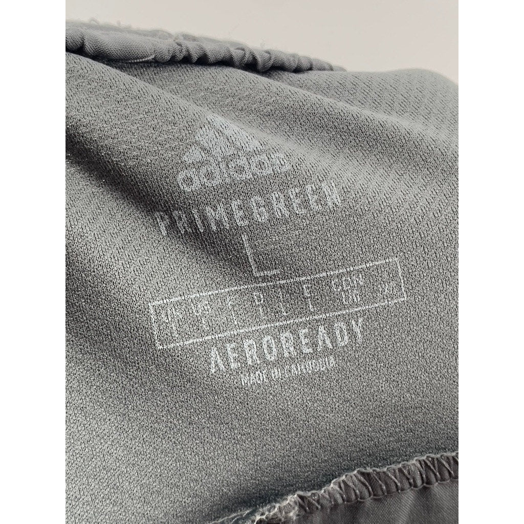 ADIDAS Men's Charcoal Gray PrimeGreen Aero Ready Pull-On Active Shorts SZ L