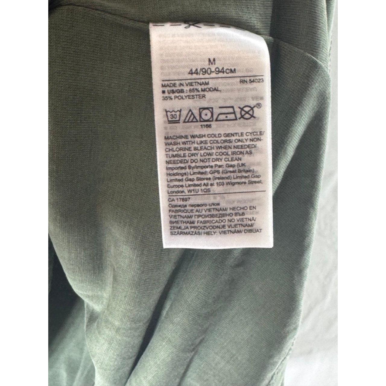 BANANA REPUBLIC Women's Green Sandwash Modal V-Neck Sleeveless Blouse SZ M