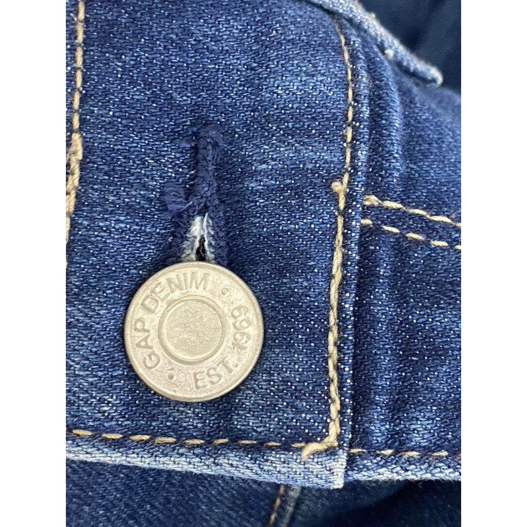 GAP Women's Dark Blue Denim Regular-Fit Bootcut Five-Pocket Jean SZ 4/27