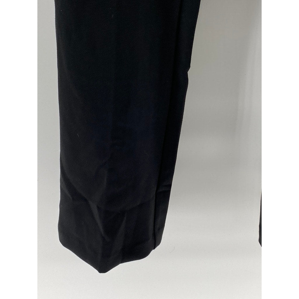 GAP Women's Black-Gold Mid-Rise Baby Boot Sailor Regular-Fit Pant SZ 14