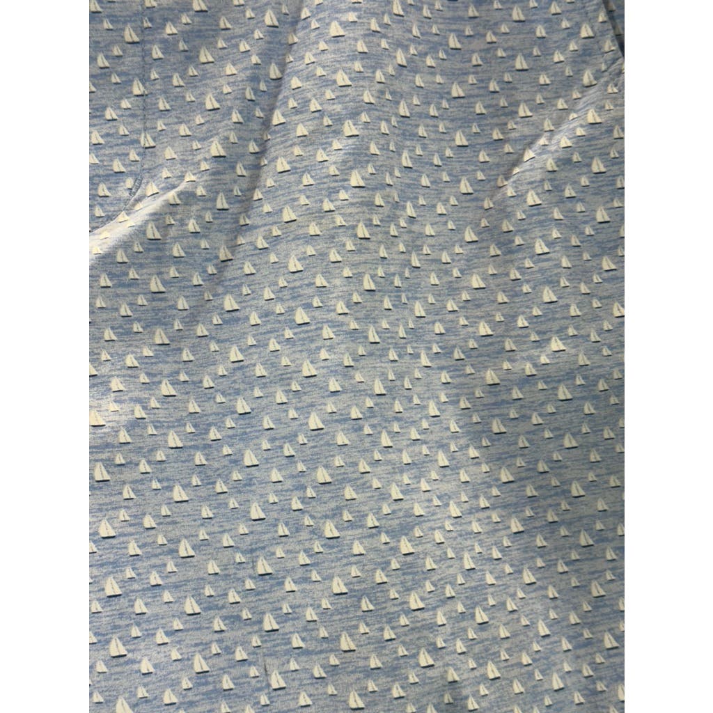 VINEYARD VINES Men's Light Blue Sailboat Print Performance Breaker Shorts SZ 32