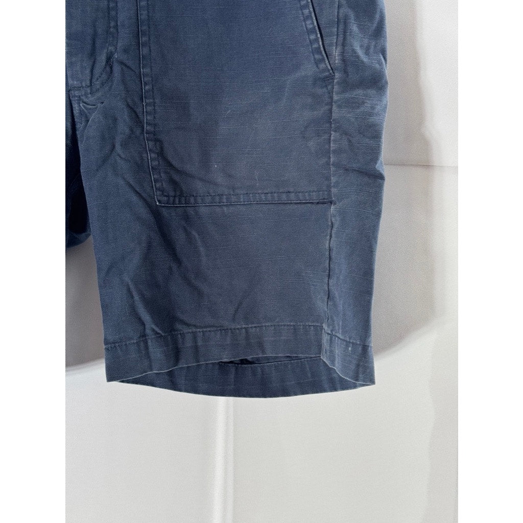SATURDAYS NEW YORK CITY Men's Navy Regular-Fit Chino Shorts SZ 31