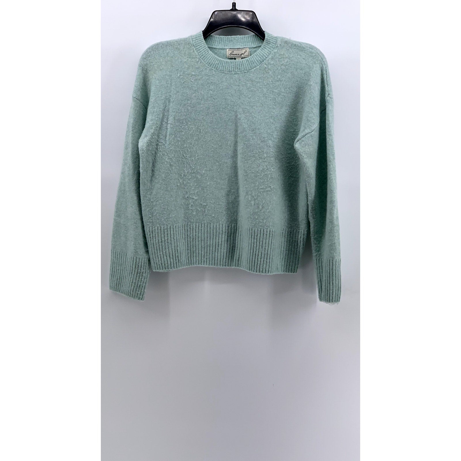 LUNA & SOL Women's Light Blue Crewneck Knit Sweater SZ S