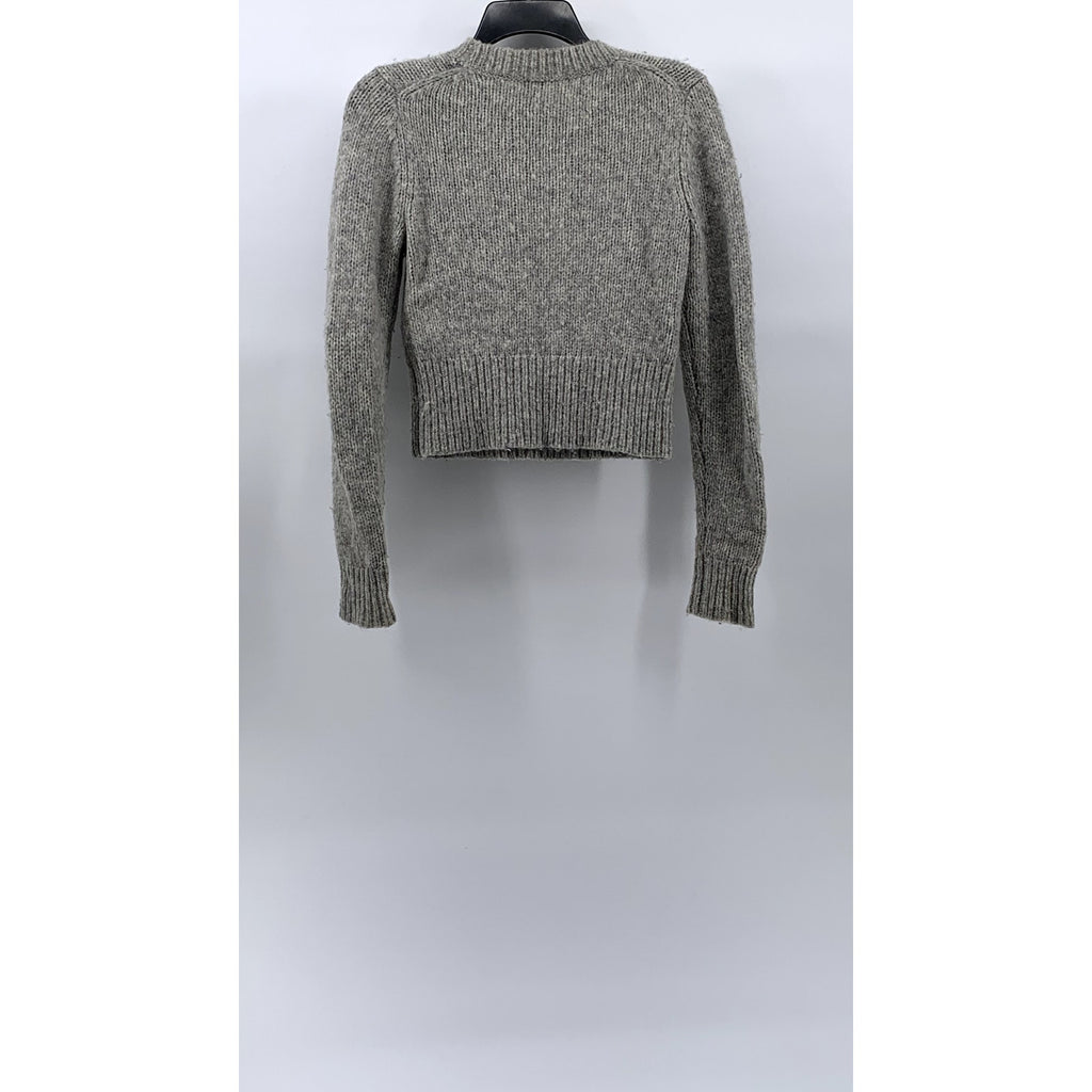 TALULA Women's Gray Heather Crewneck Alpaca Blend Long Sleeve Knit Sweater SZ XS