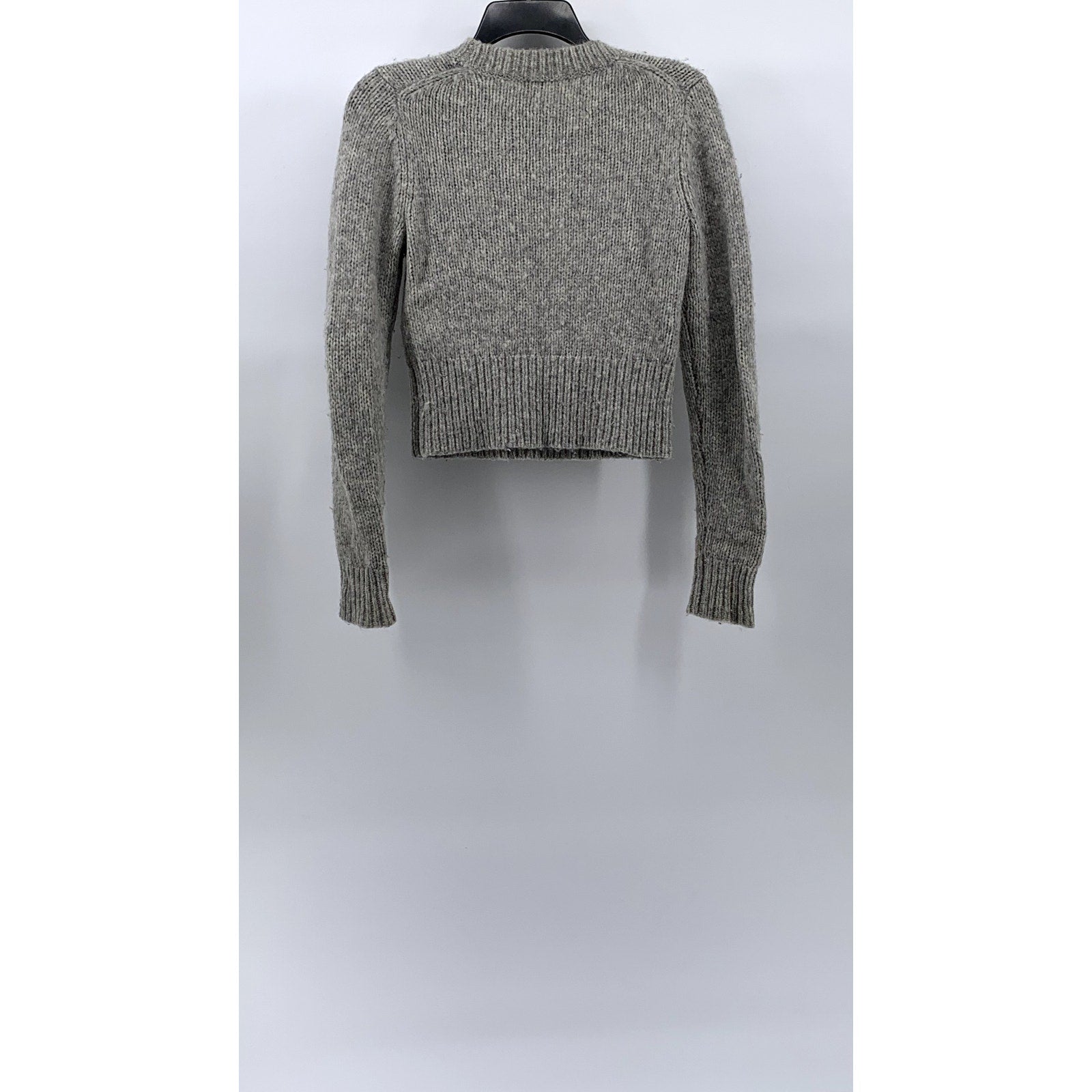 TALULA Women's Gray Heather Crewneck Alpaca Blend Long Sleeve Knit Sweater SZ XS