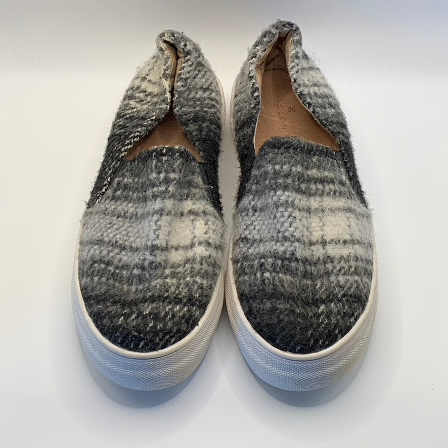 CASLON Women's Black/White Knit Slip-on Platform Sneakers SZ 7.5