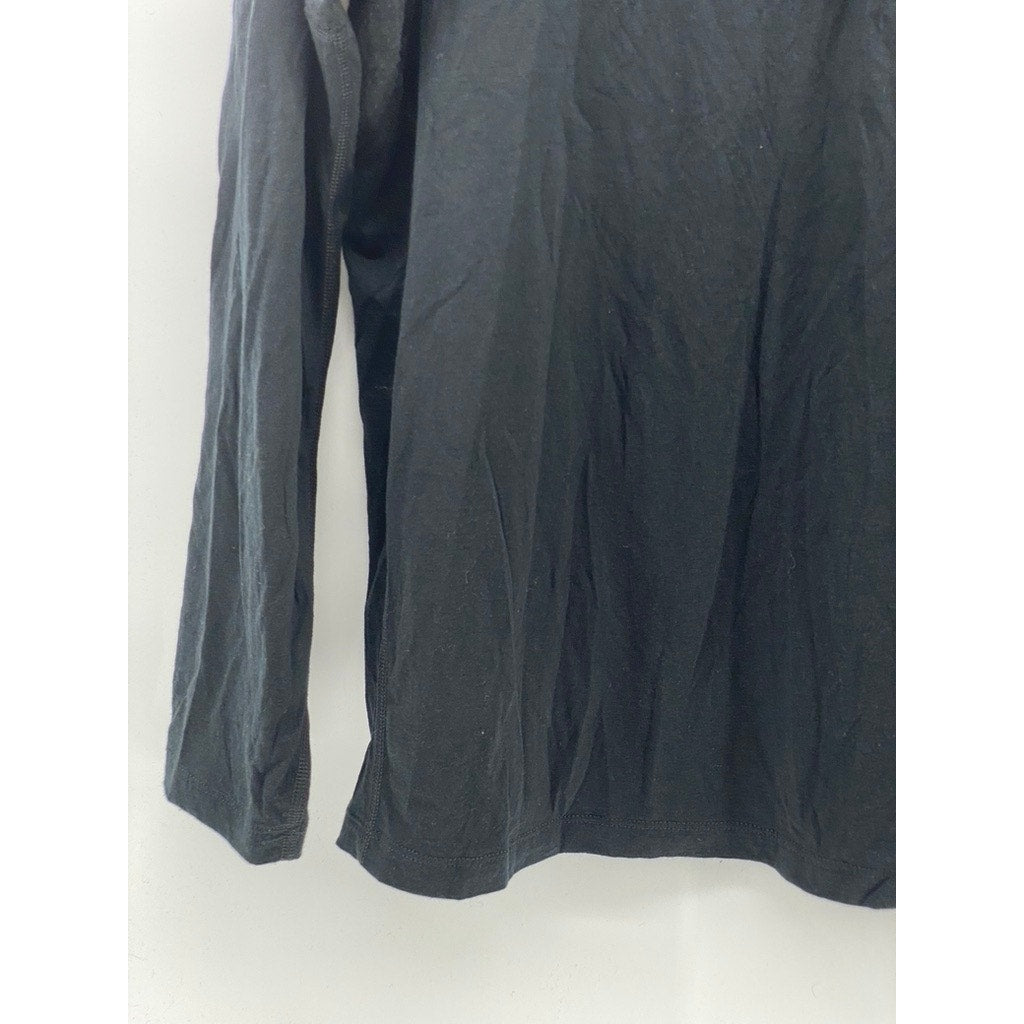 BURTON Men's Black Quarter-Zip Long Sleeve Stand Collar Sweater SZ L