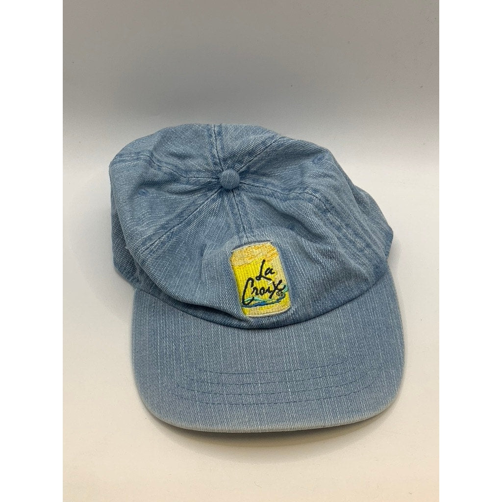 LA CROIX Men's Blue Denim Embroidered Logo Baseball Cap SZ OS