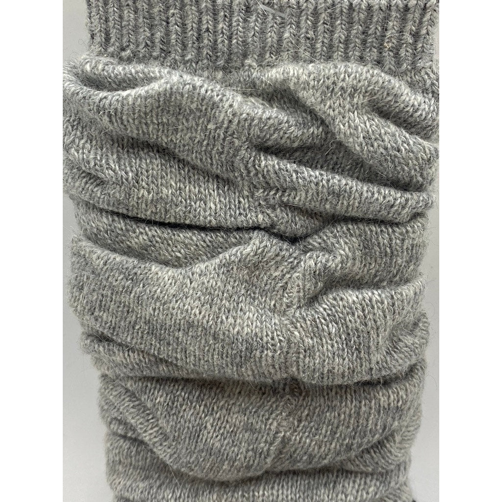 MEMOI Women's Black-Gray Colorblock Knit Scrunch Over The Knee Socks SZ OS