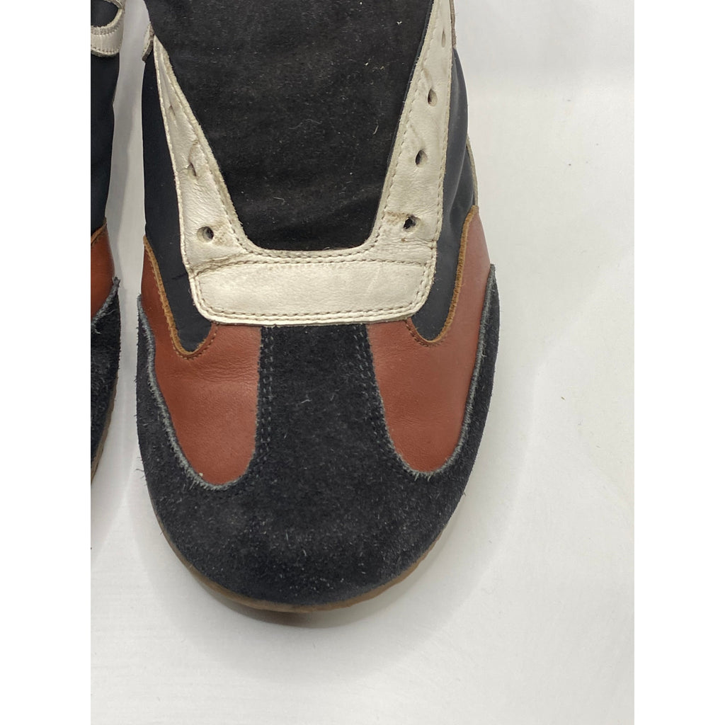 LOEWE Women's Navy-White Printed Suede Leather Ballet Runner Sneakers SZ 38(US8)