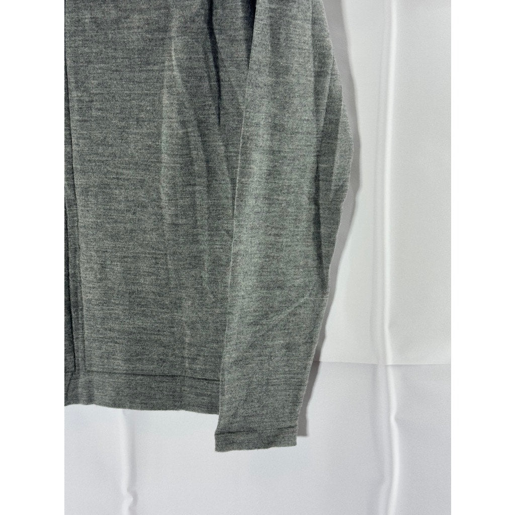 CNC COSTUME NATIONAL Gray Men's Wool V-Neck Long Sleeve Pull Over Sweater SZ S