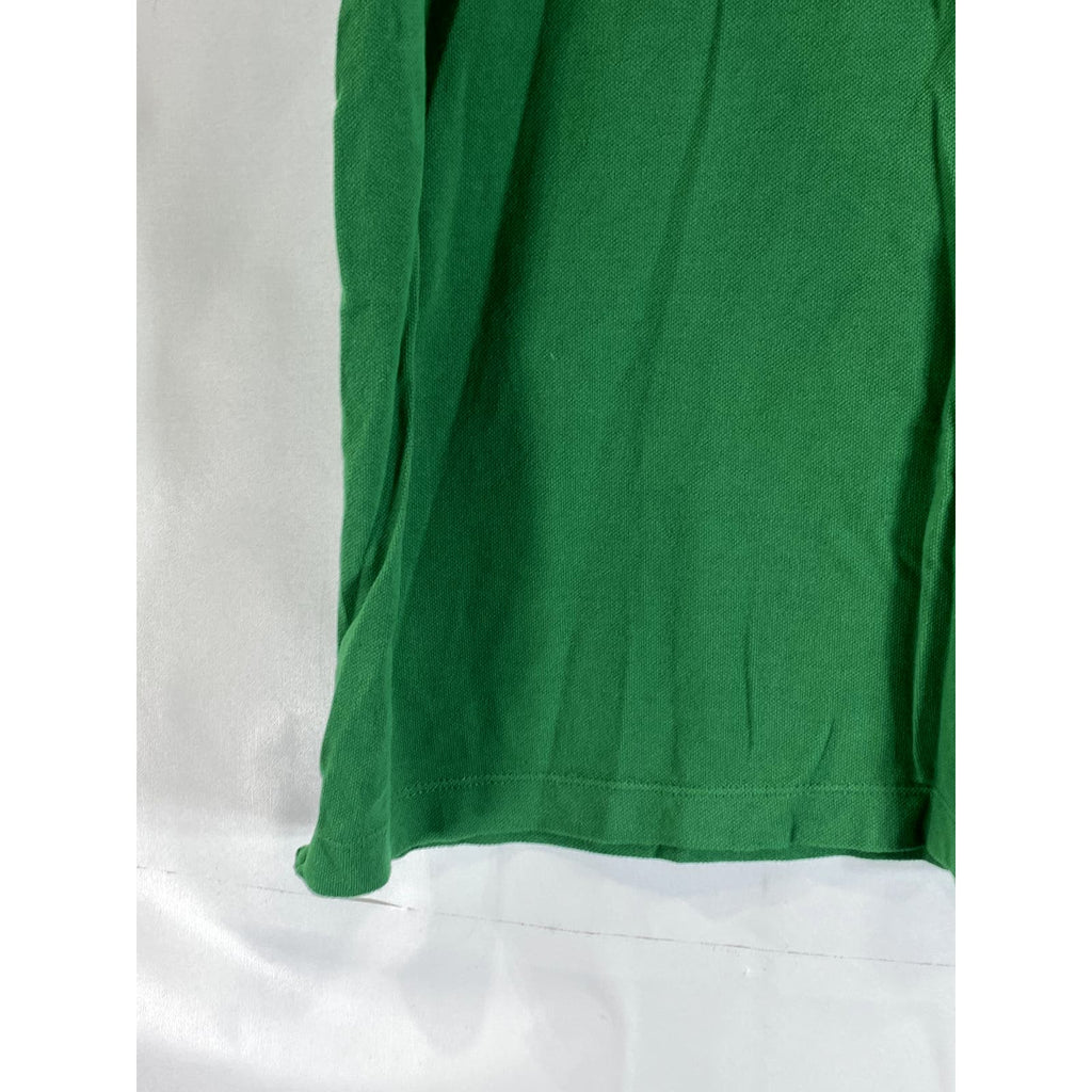 BANANA REPUBLIC Men's Green Malachit Organic Cotton Pique Short Sleeve Polo SZ L
