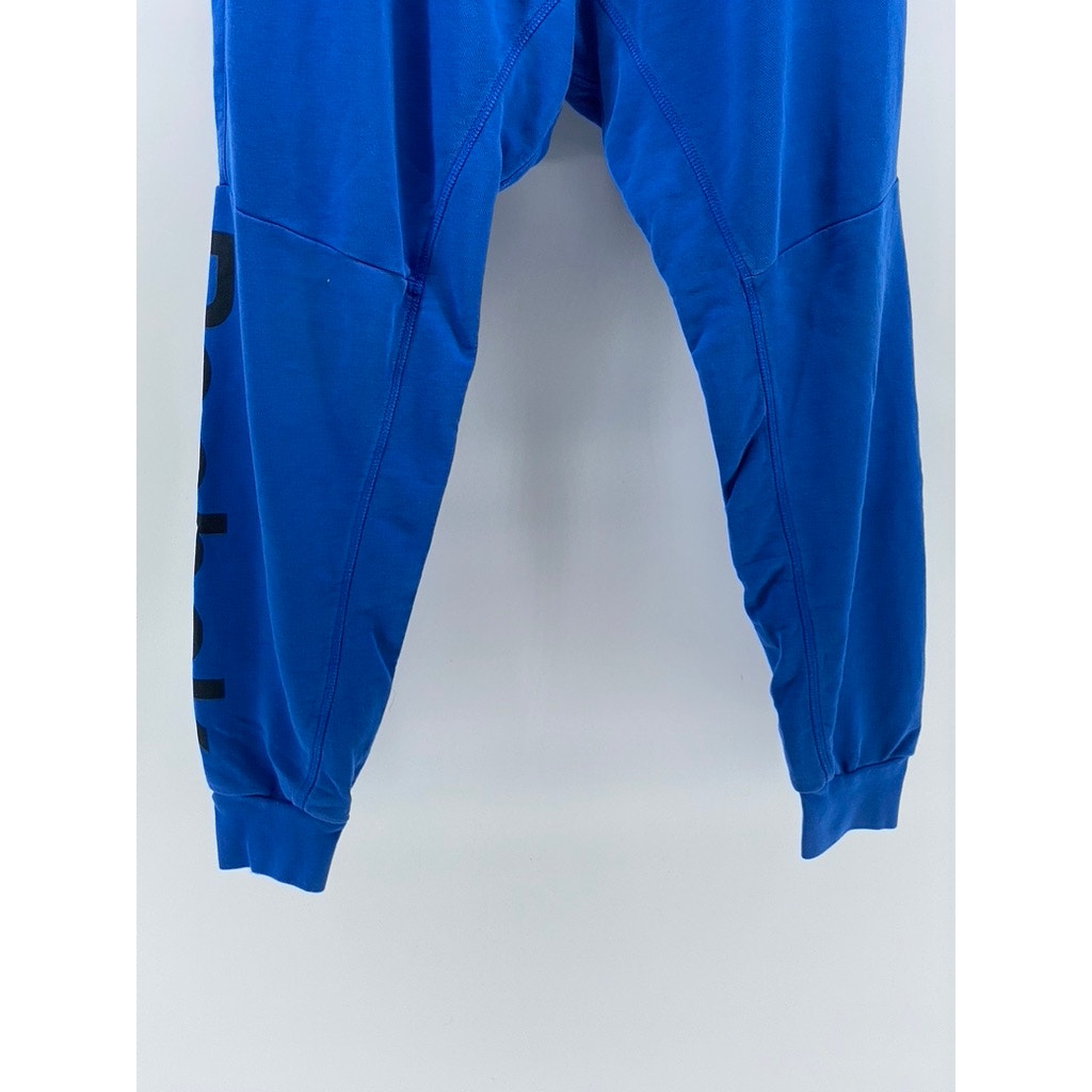 REEBOK Men's Royal Blue Drawstring Casual Pull-On Jogger Pants SZ L
