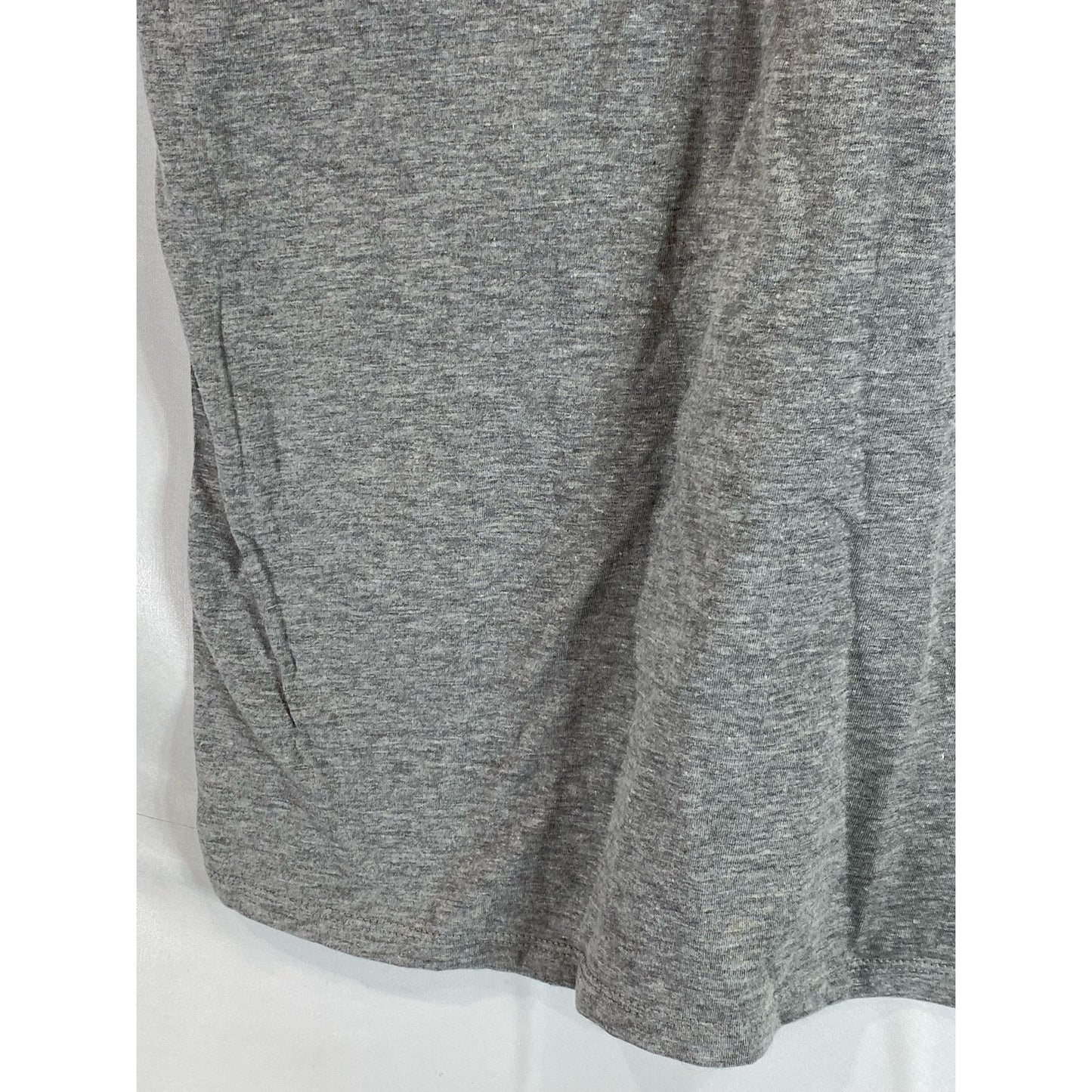 NIKE Men's Gray Crewneck Athletic-Cut Short Sleeve Shirt SZ L