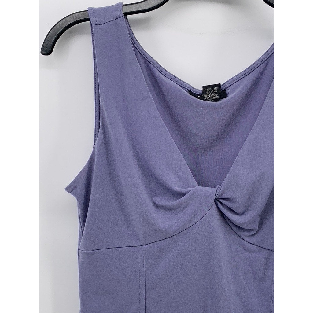 EXPRESS Women's Lilac Purple Twist-Front V-Neck Sleeveless Top SZ M