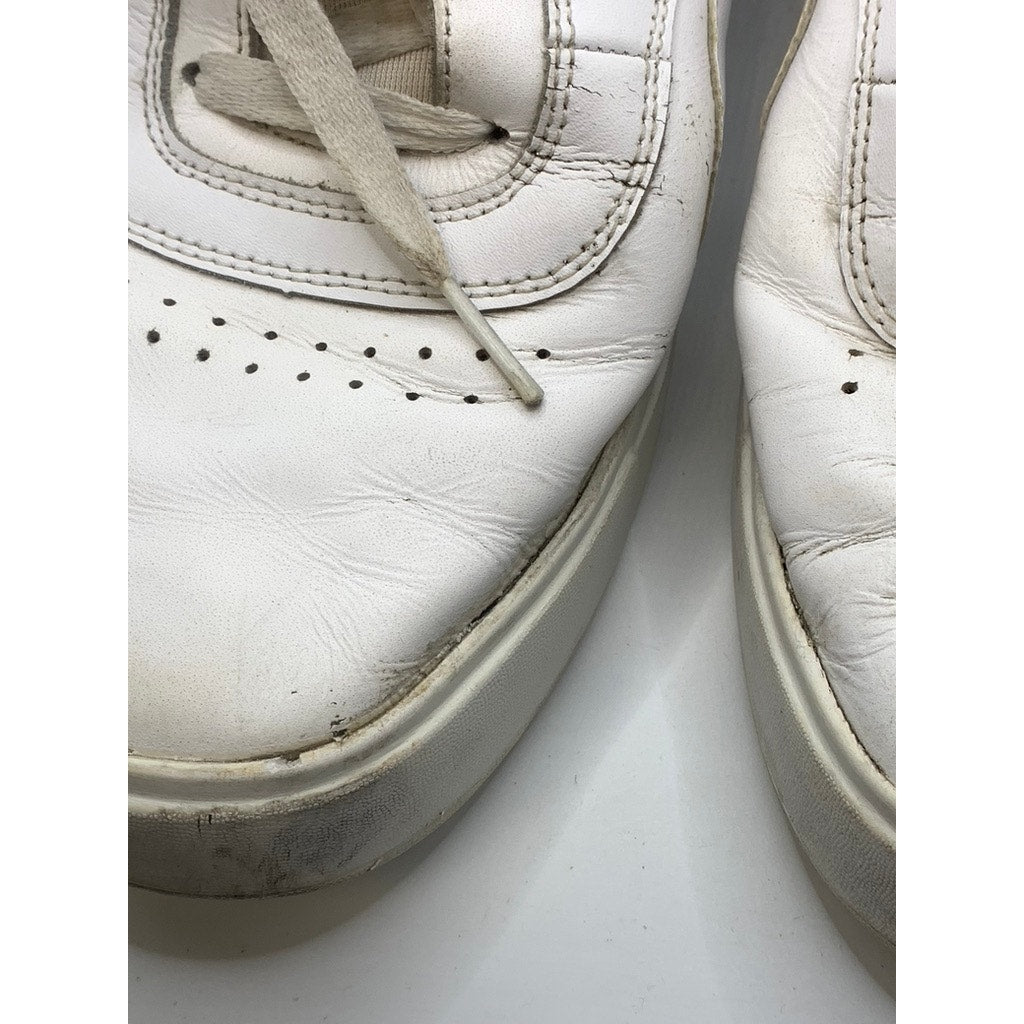 REEBOK Men's White-Green Court Lace-Up Sneakers SZ 10.5