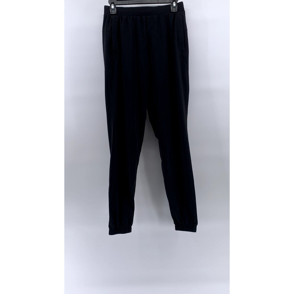 LULULEMON Women's Black Solid Pull-On High-Rise Zipper-Hem Jogger SZ S