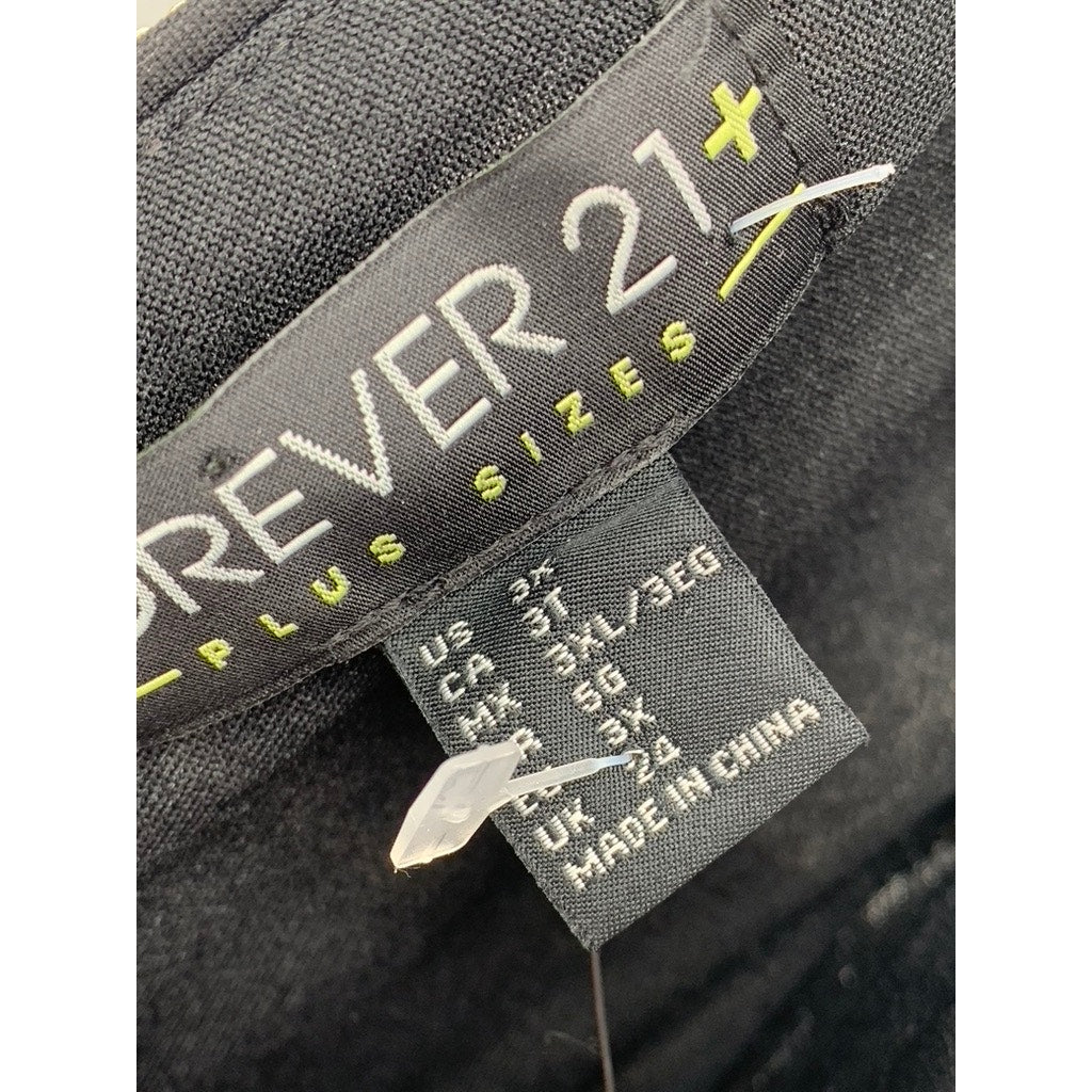 FOREVER 21 Women's Plus Black-Gold Sequin V-Neck Dress SZ 3X