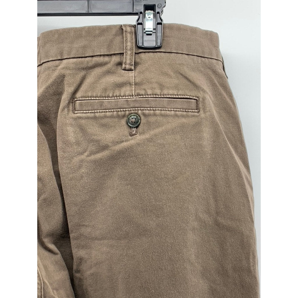 JOSEPH ABBOUD Men's Brown Straight-Leg Stretch Chino Pants SZ 40X32