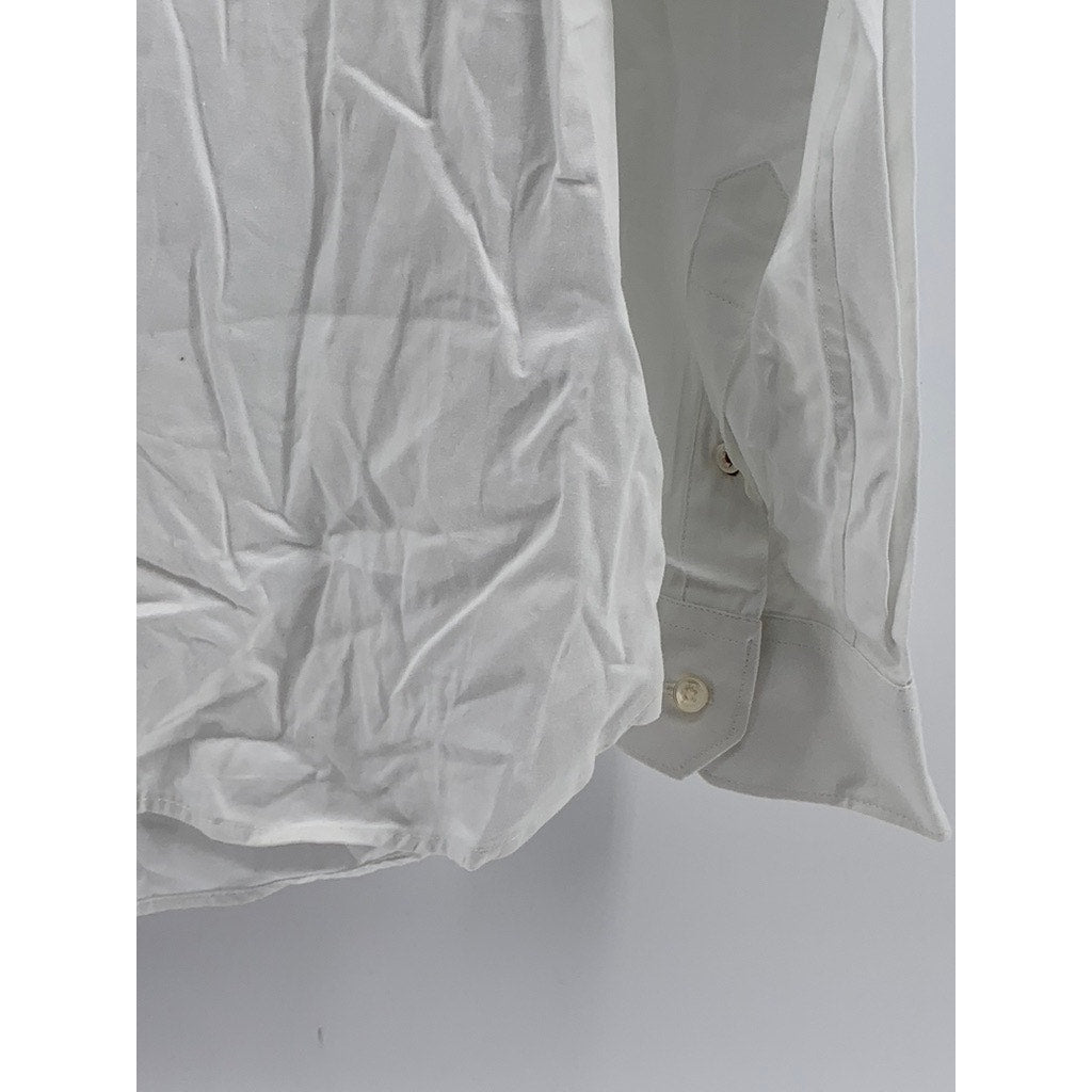 TED BAKER LONDON Men's White Slim-Fit Plain Button-Up Shirt SZ 15.5