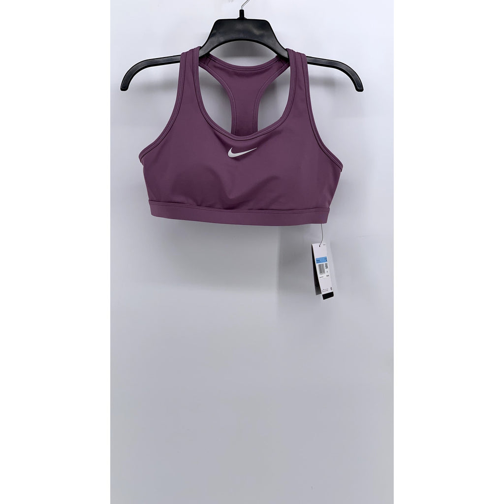 NIKE Women's Lavender Swoosh Medium Support Sports Bra SZ M
