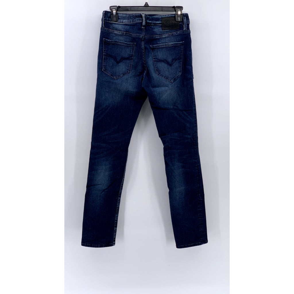 GUESS Men's Dark Blue Denim Skinny Leg Jeans SZ 29