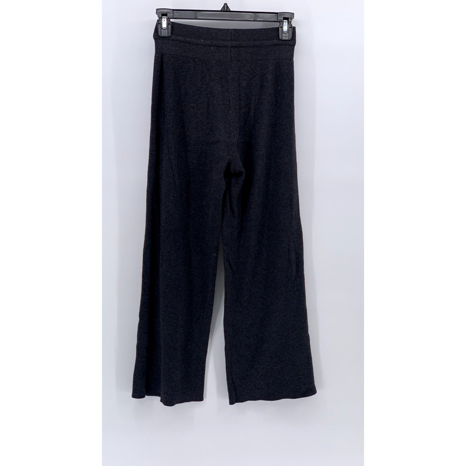UNBRANDED Women's Charcoal Gray Drawstring Wide-Leg Relaxed Fit Pants SZ XS