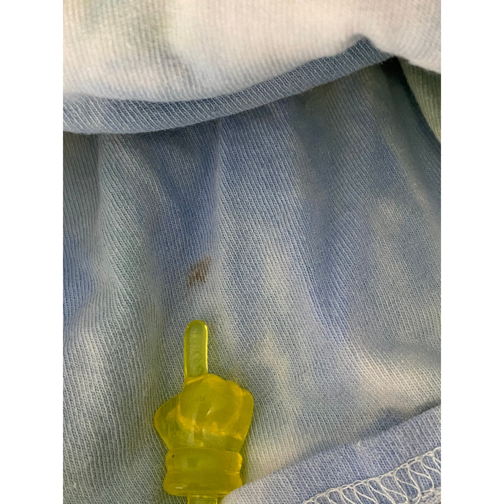 EASEL Women's Blue-Green Tie-Dye Long Sleeve Boatneck Top SZ 3X