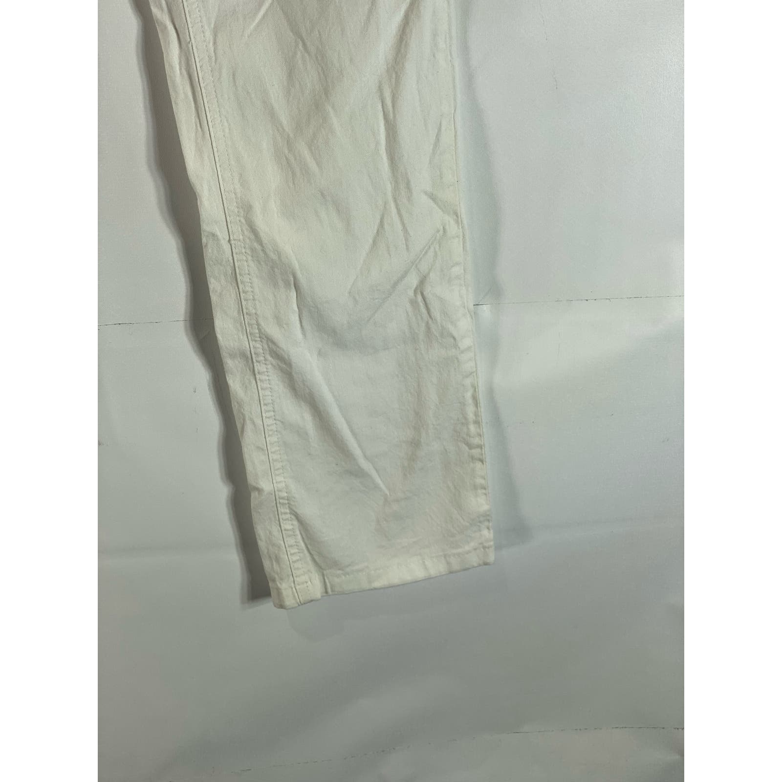 BROOKS BROTHERS Men's White Straight-Leg Five-Pocket Jean SZ 34