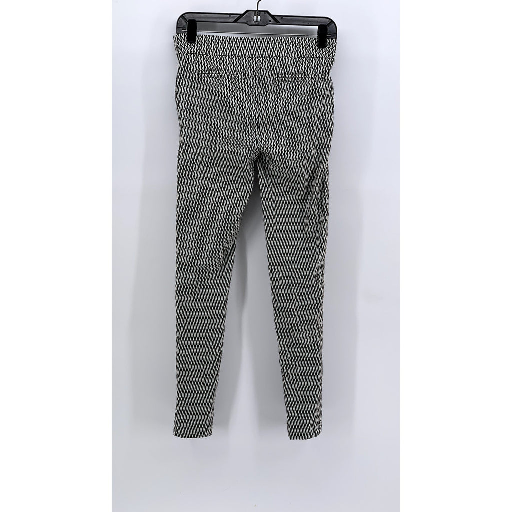 HAVE Women's Black-White Printed Skinny Leg Ankle Pants SZ S